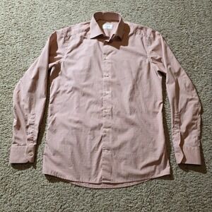 Eton Shirt Mens Medium Plaid Contemporary Brighton Dress